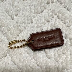 Coach Dark Brown Leather Insignia